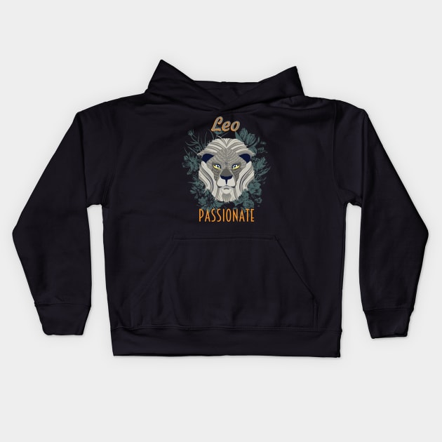 Leo sign of the zodiac Leo Kids Hoodie by Foxxy Merch